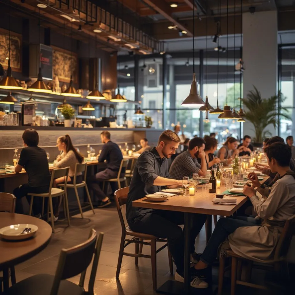 Restaurante local transformado